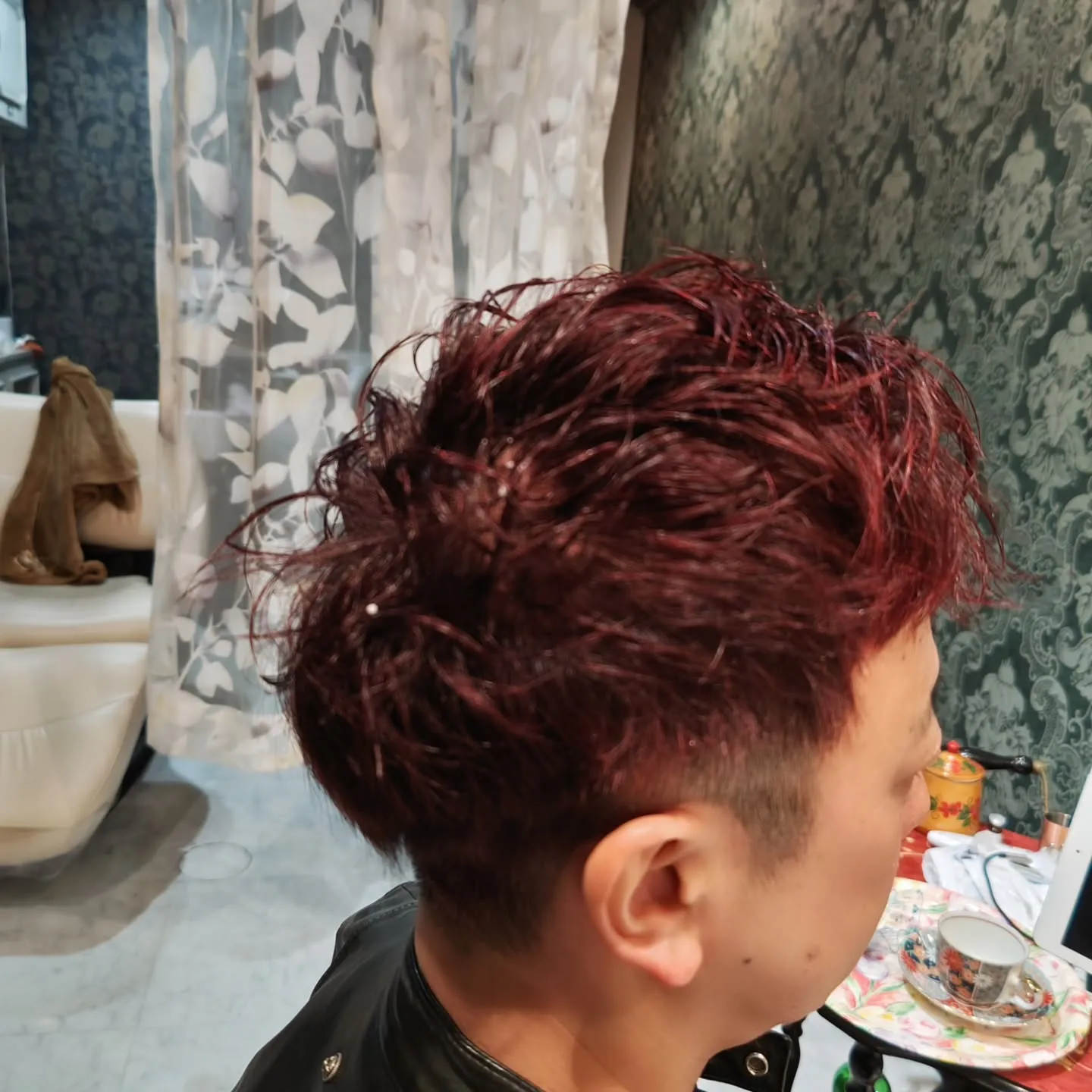 大津市メンズカットメンズカラーツーブロック⁡