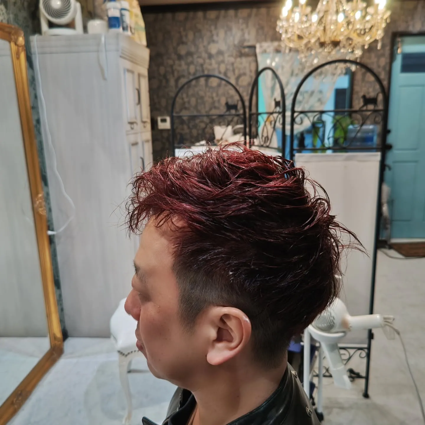 大津市メンズカットメンズカラーツーブロック⁡