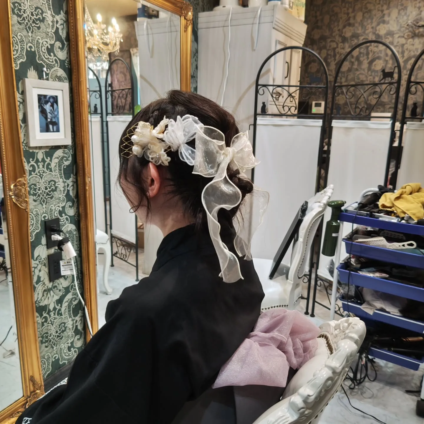 大津市早朝や夜遅く時間外からでもヘアセットパーティーヘアは勿...