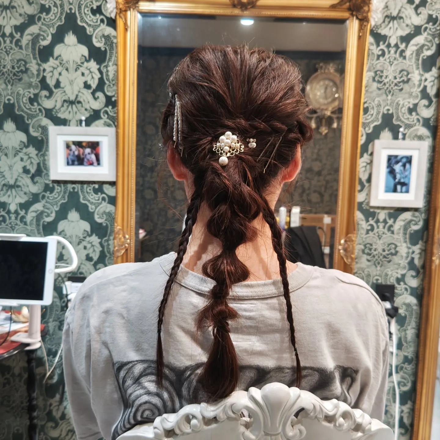大津市早朝や夜遅くからヘアセットパーティーヘアは勿論ヘアカラ...